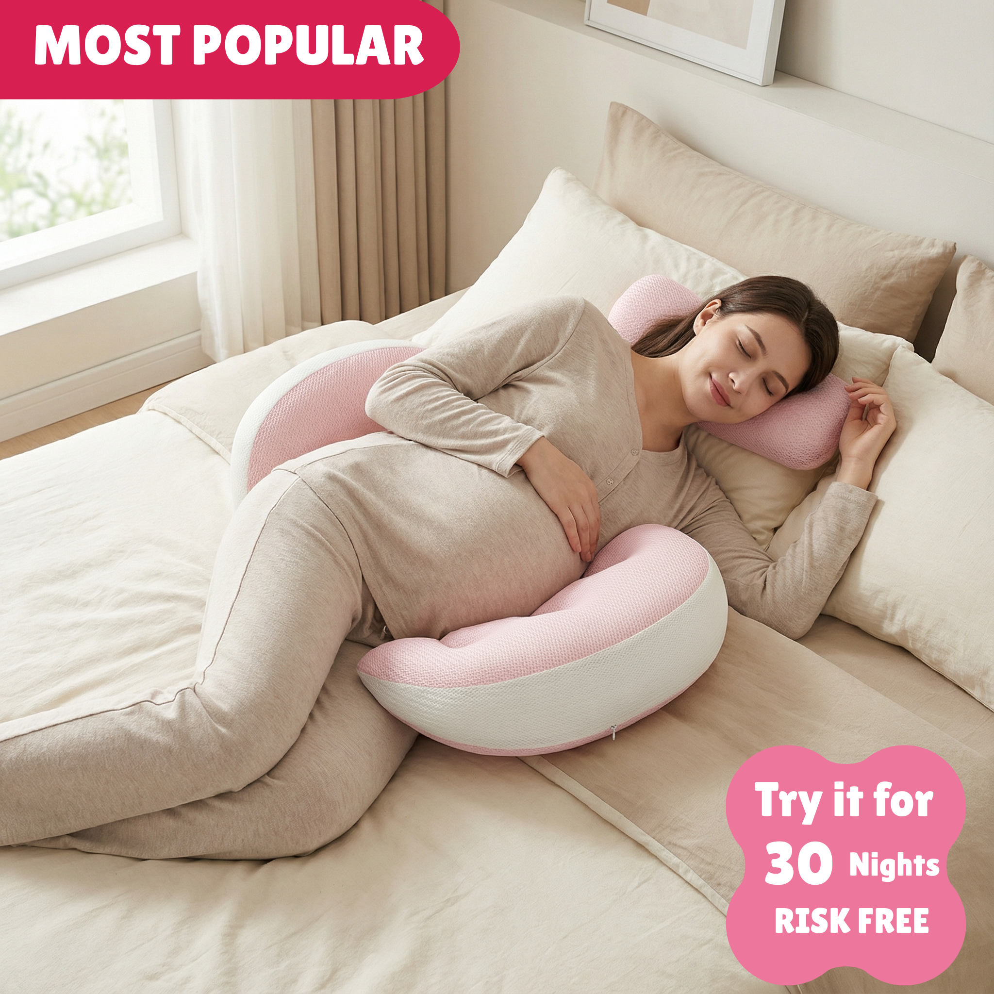 Numi's Maternity Support Pillow - Sleep Like a Baby!